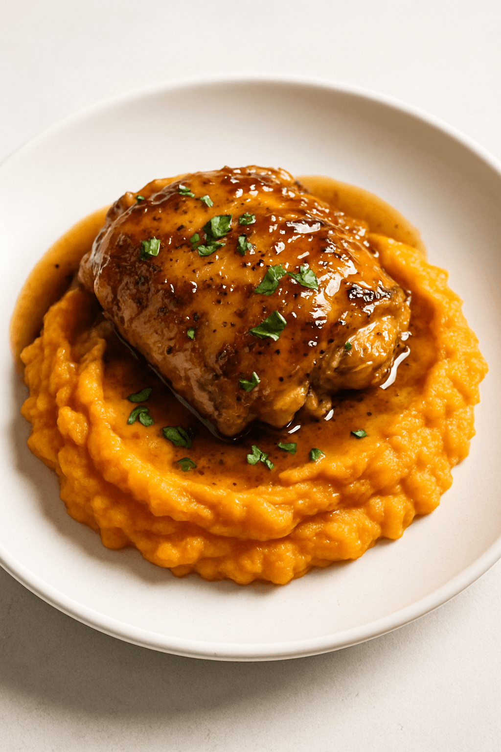 Instant Pot Honey Mustard Chicken with Sweet Potato Mash