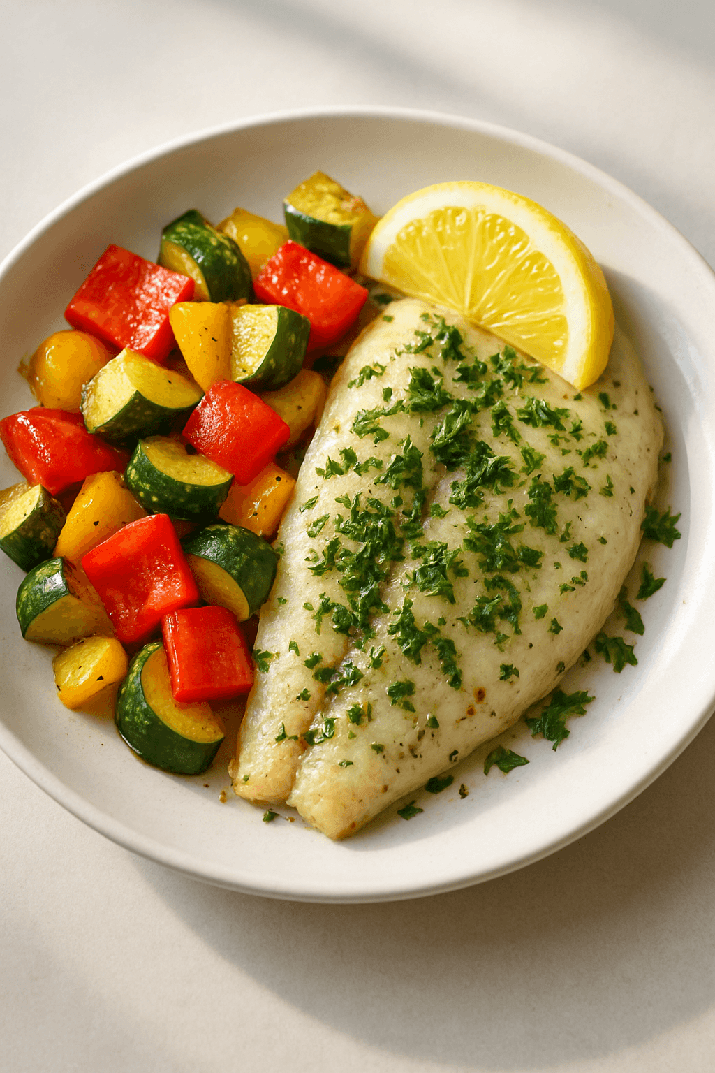 Lemon Herb Whitefish Dinner for Two