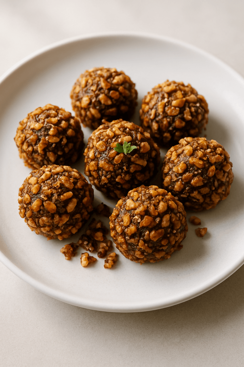 Spiced Sweet Potato Chocolate Truffles with Maple Pecan Crunch